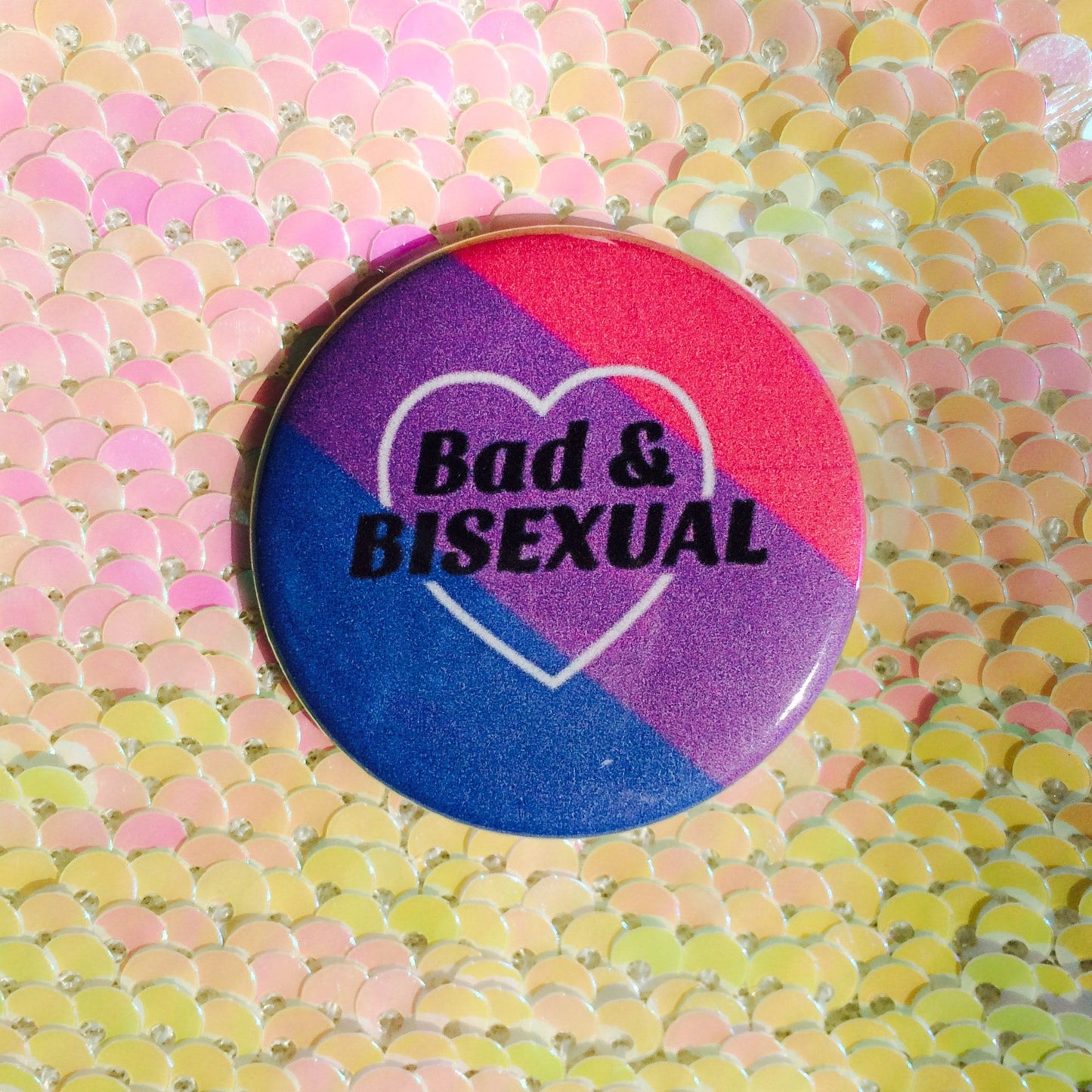 Bad and Bisexual Button