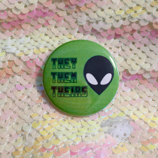 Alien Pronoun Button