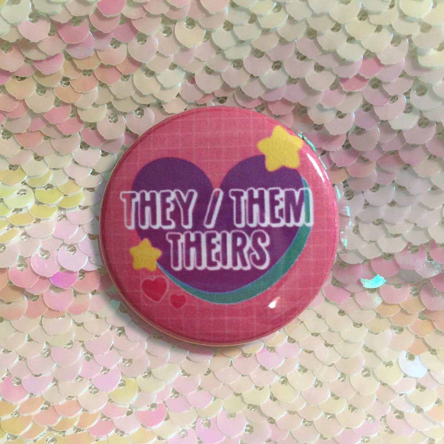 Kawaii Pronoun Button