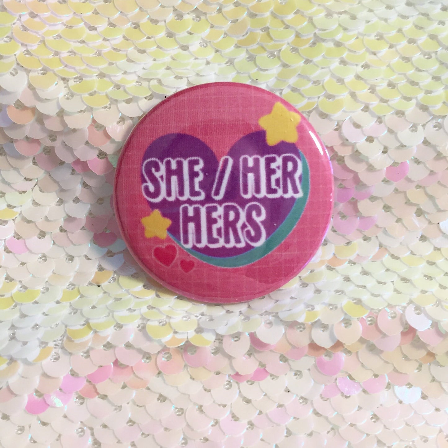 Kawaii Pronoun Button