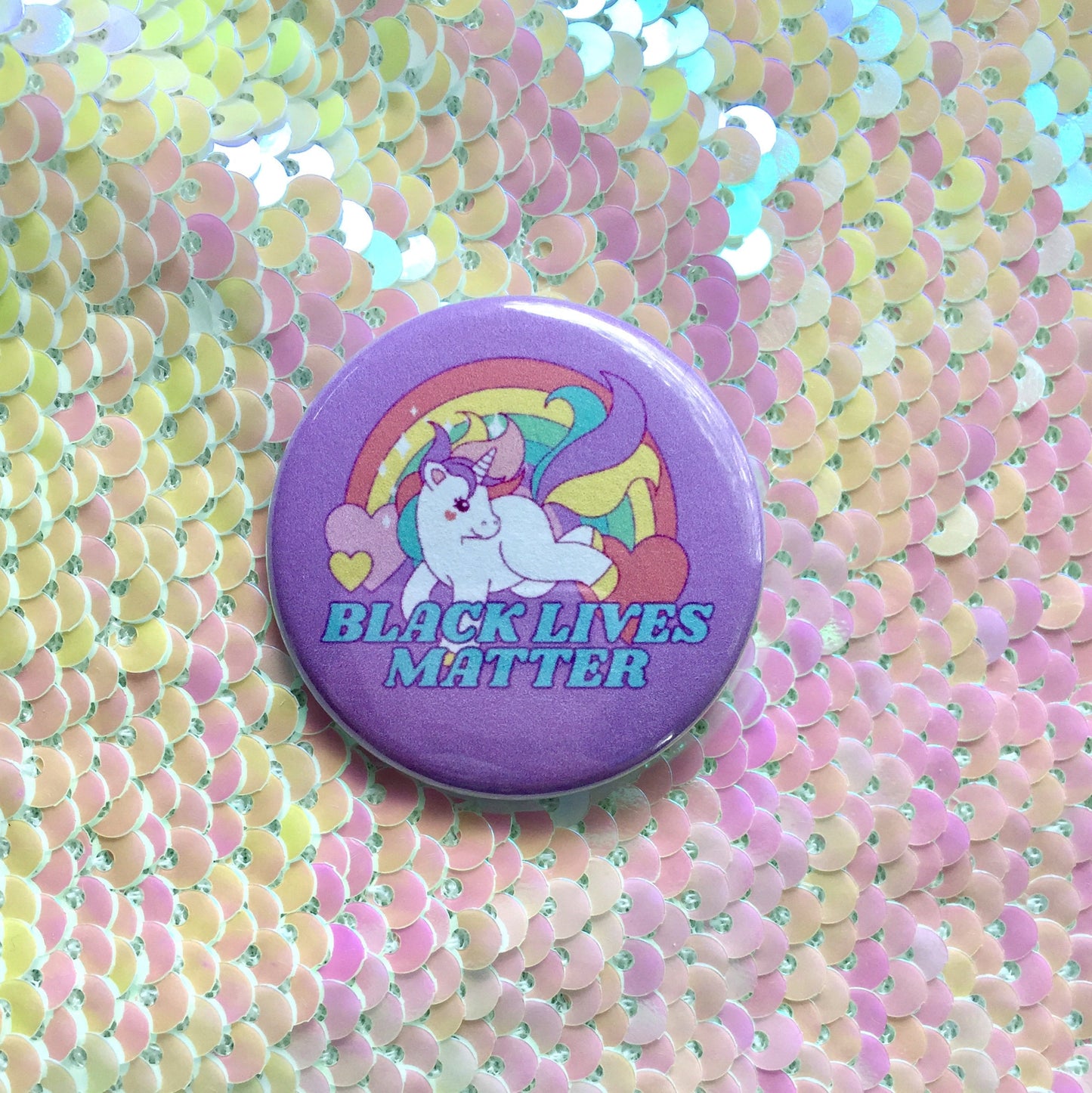 Black Lives Matter Pastel Button