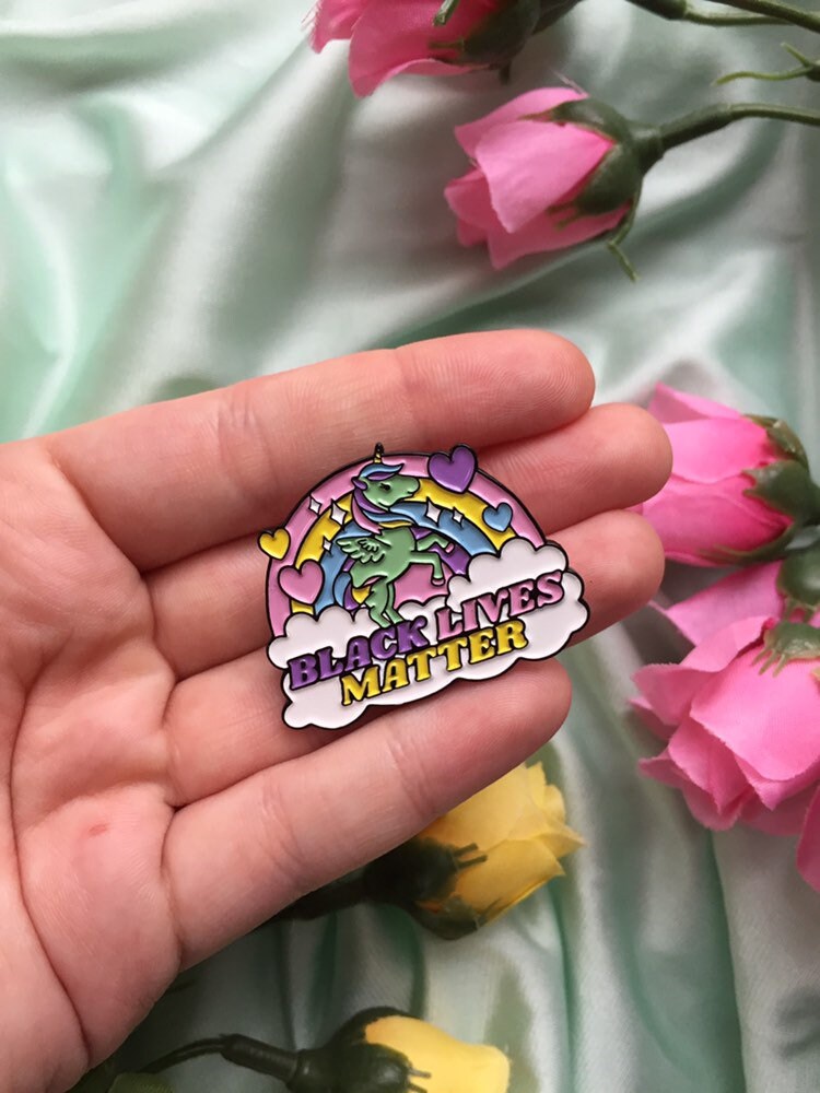 Black Lives Matter Pastel Kawaii Enamel Pin