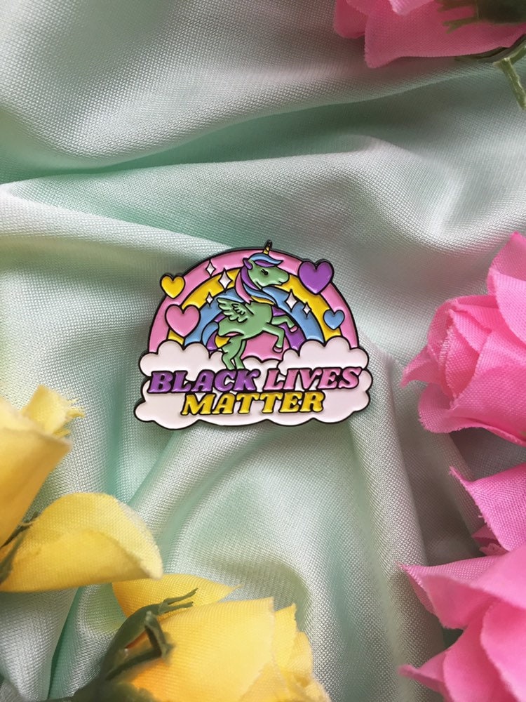 Black Lives Matter Pastel Kawaii Enamel Pin