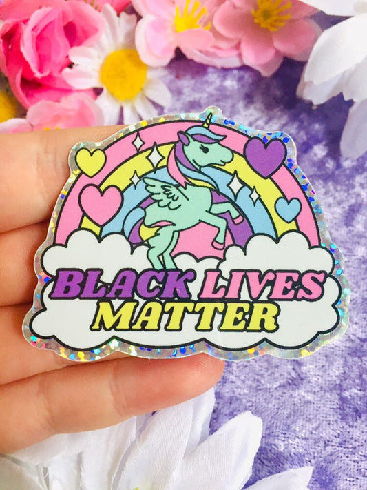 Black Lives Matter Holographic Sticker