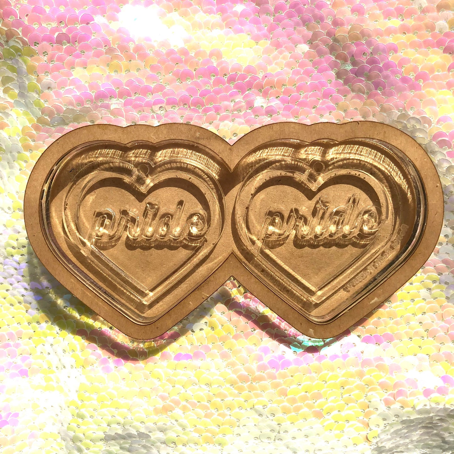 Pride Heart Earrings Silicone Mold