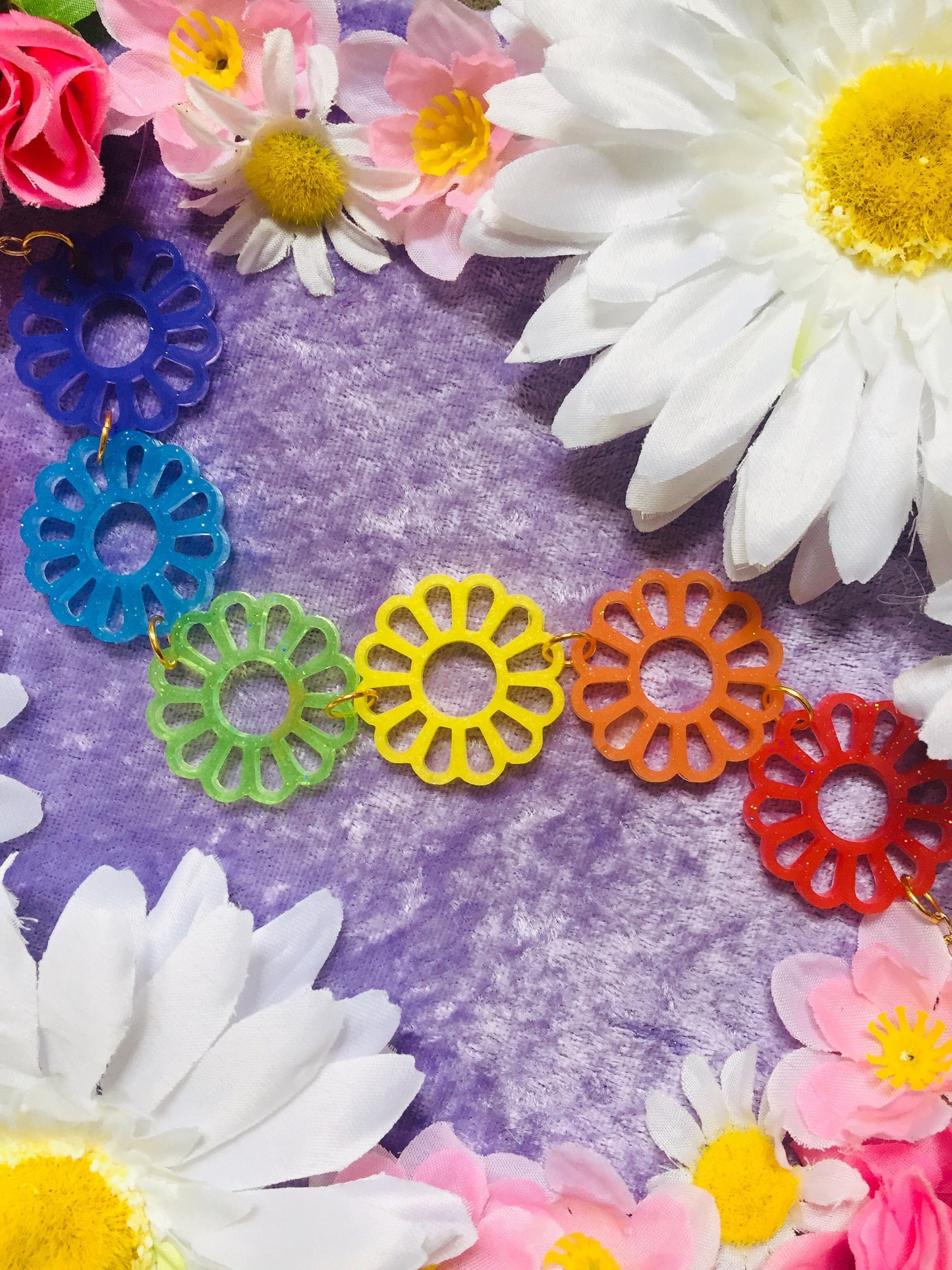 Daisy Chain Link Silicone Mold for Resin