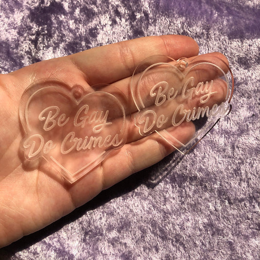 Be Gay Do Crimes Earrings Silicone Mold