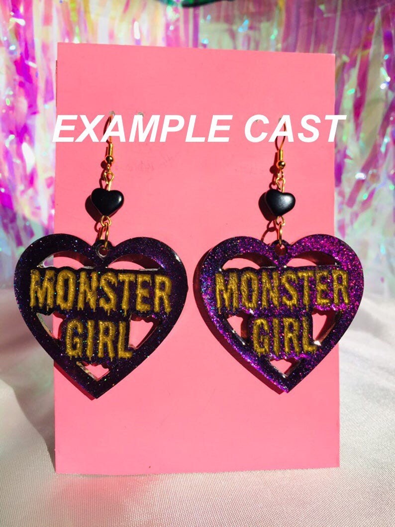 Monster Girl Earrings Silicone Mold