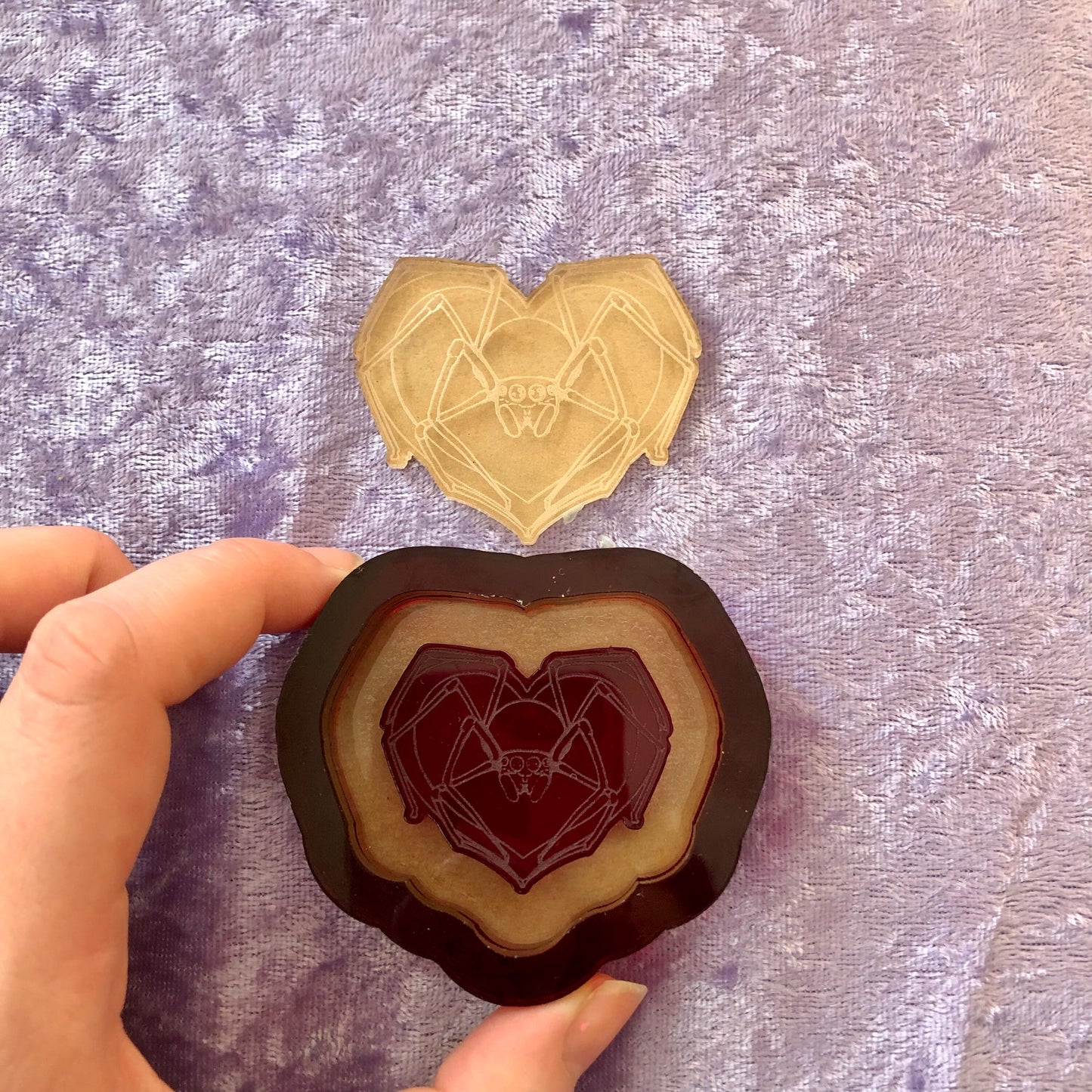 Spider Heart Grippy Silicone Mold