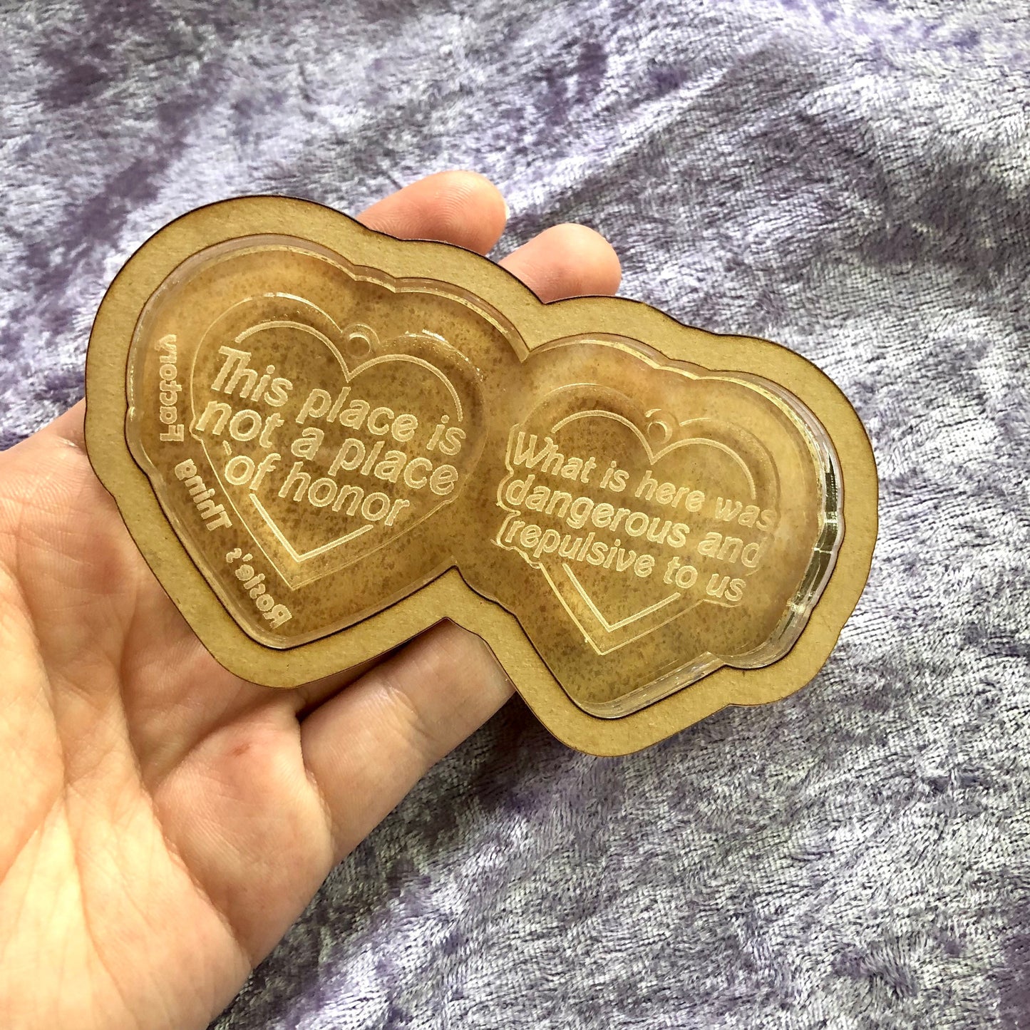 Long Term Nuclear Waste Warning Earrings Silicone Mold