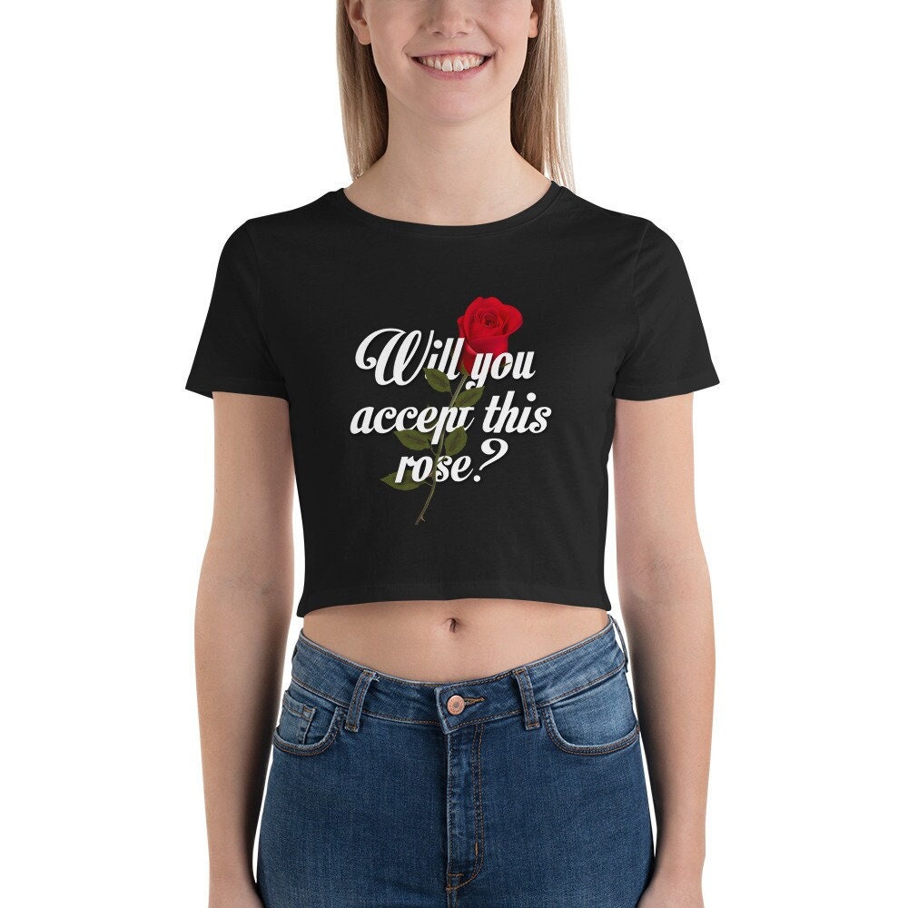 Will You Accept This Rose Women’s Crop Tee