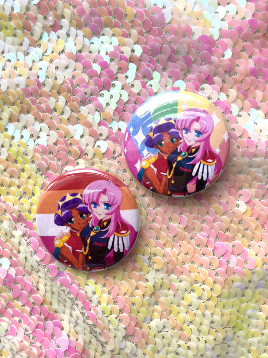 Utena/Anthy Pride Button