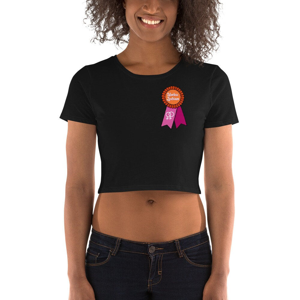 Useless Lesbian Women’s Crop Tee