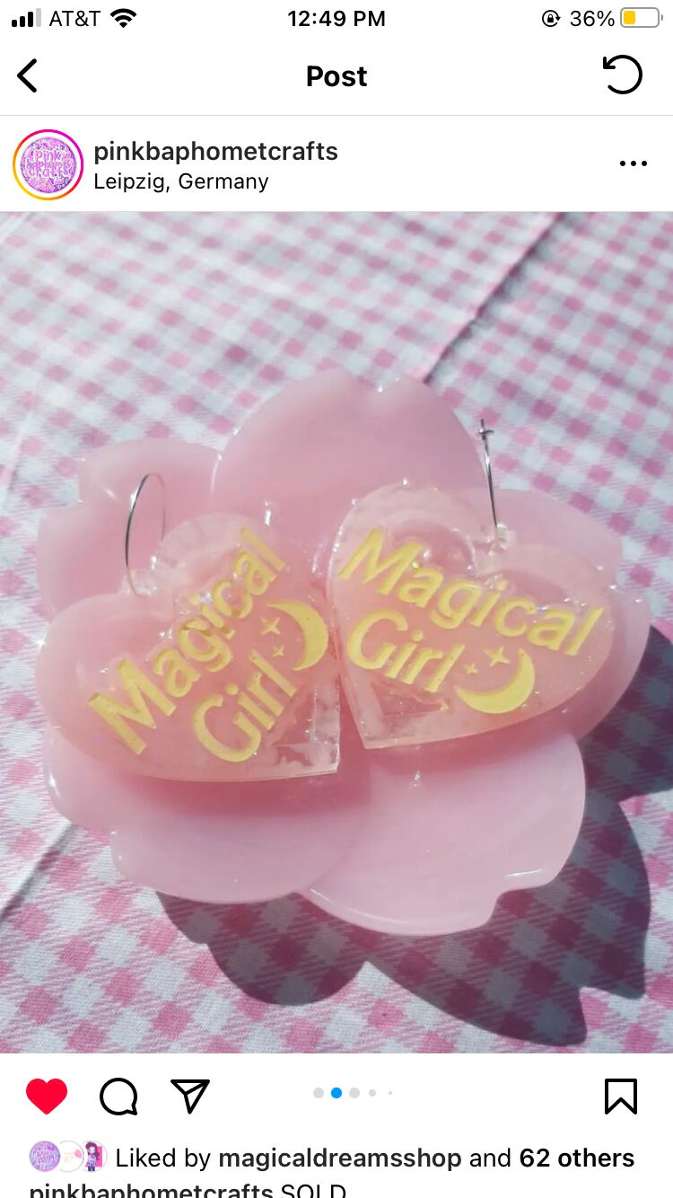 Magical Girl Earrings Silicone Mold