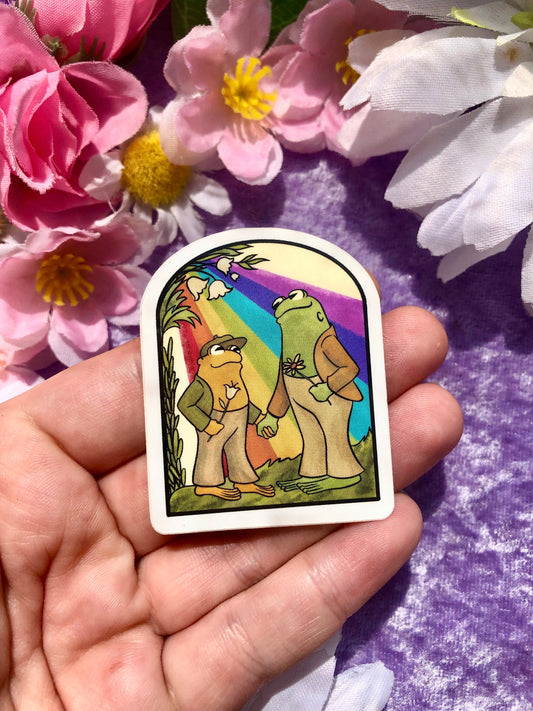 Frog and Toad Vinyl Sticker