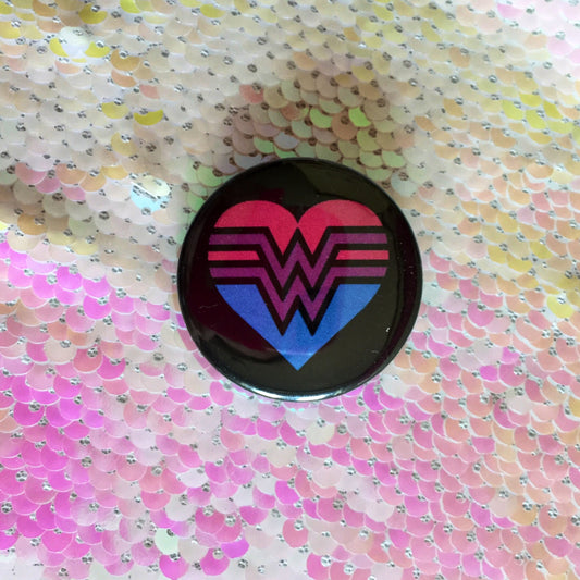 Wonder Woman Bisexual Pride Button