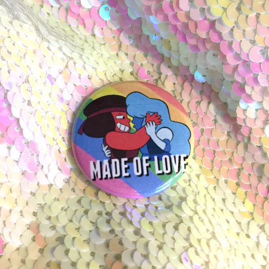 Ruby + Sapphire MADE OF LOVE Button