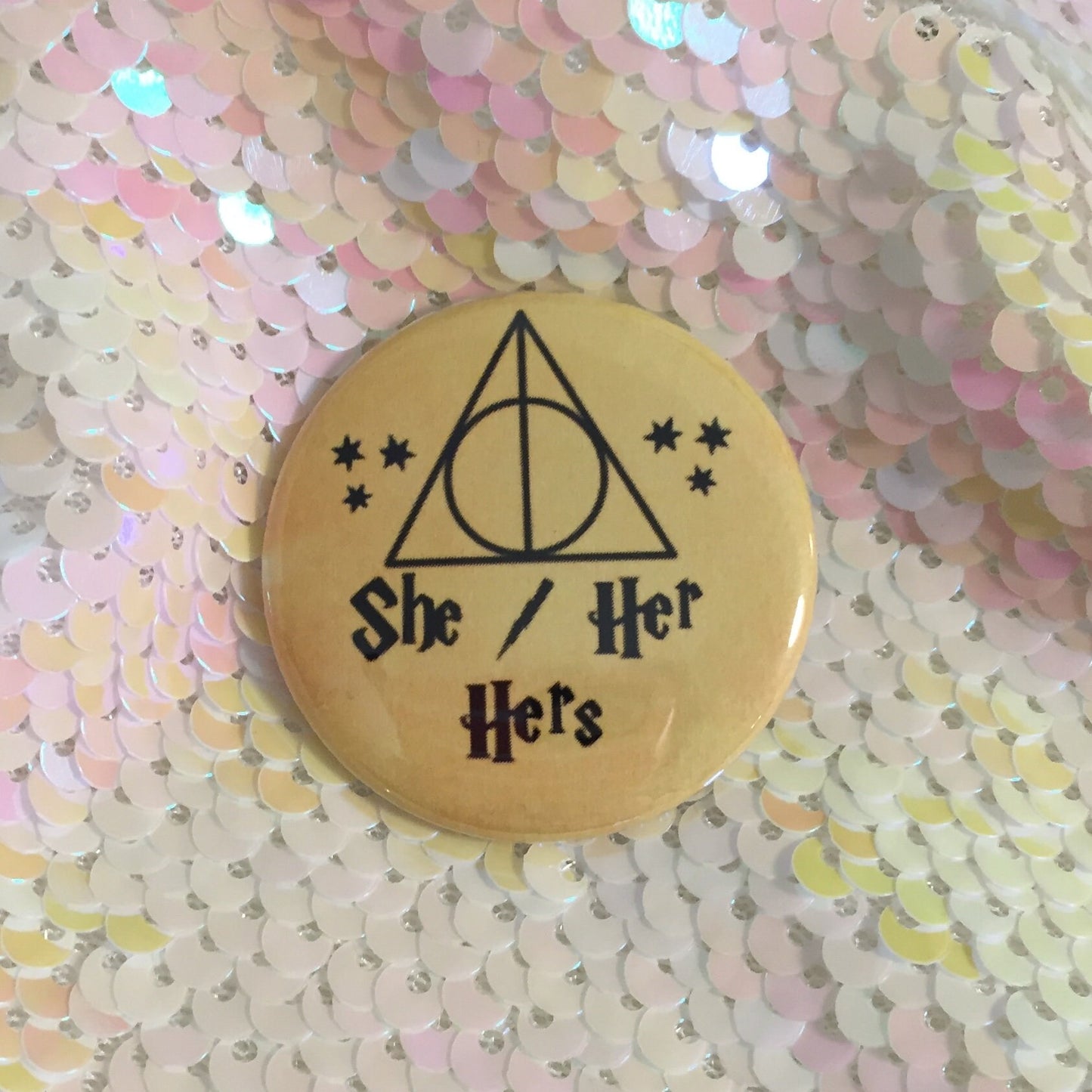 Harry Potter Pronoun Button