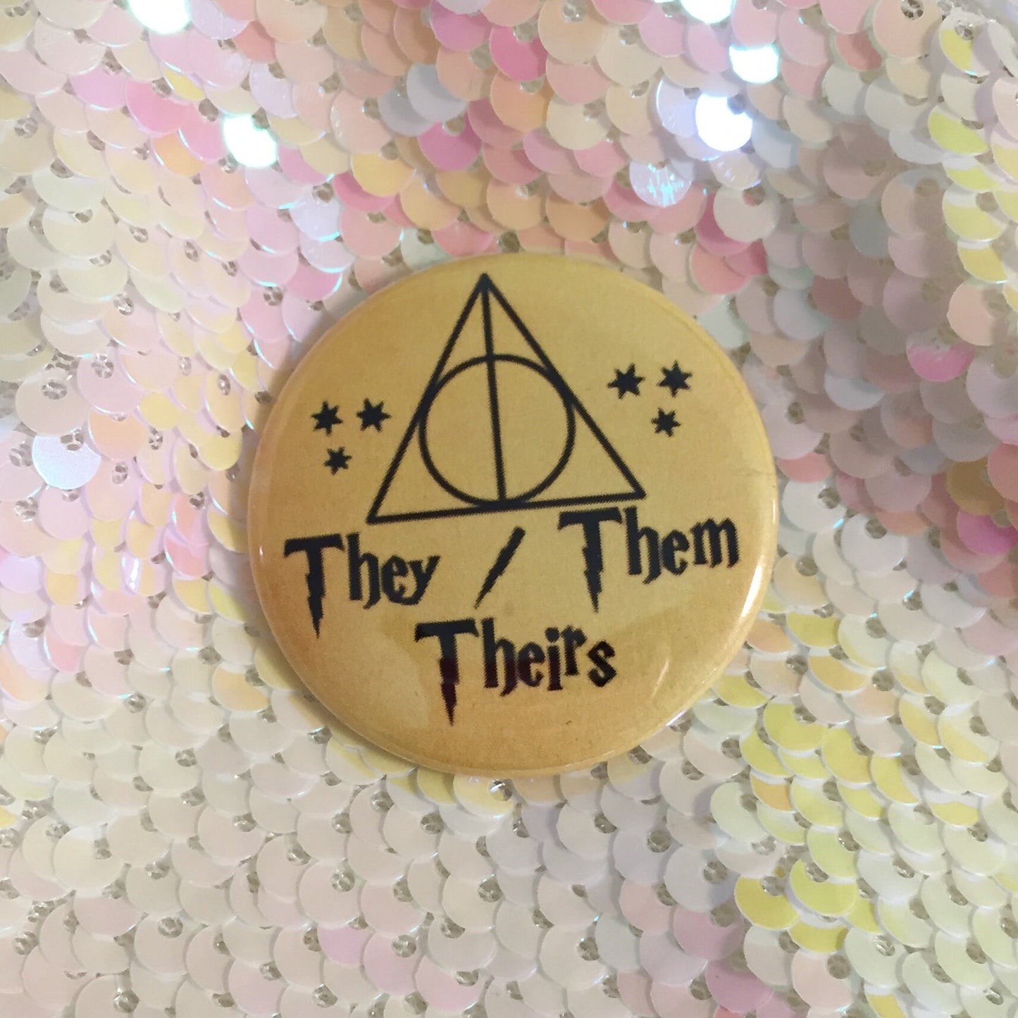 Harry Potter Pronoun Button