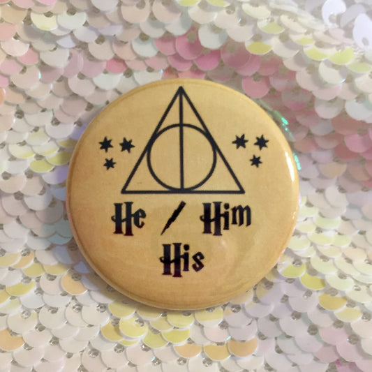 Harry Potter Pronoun Button
