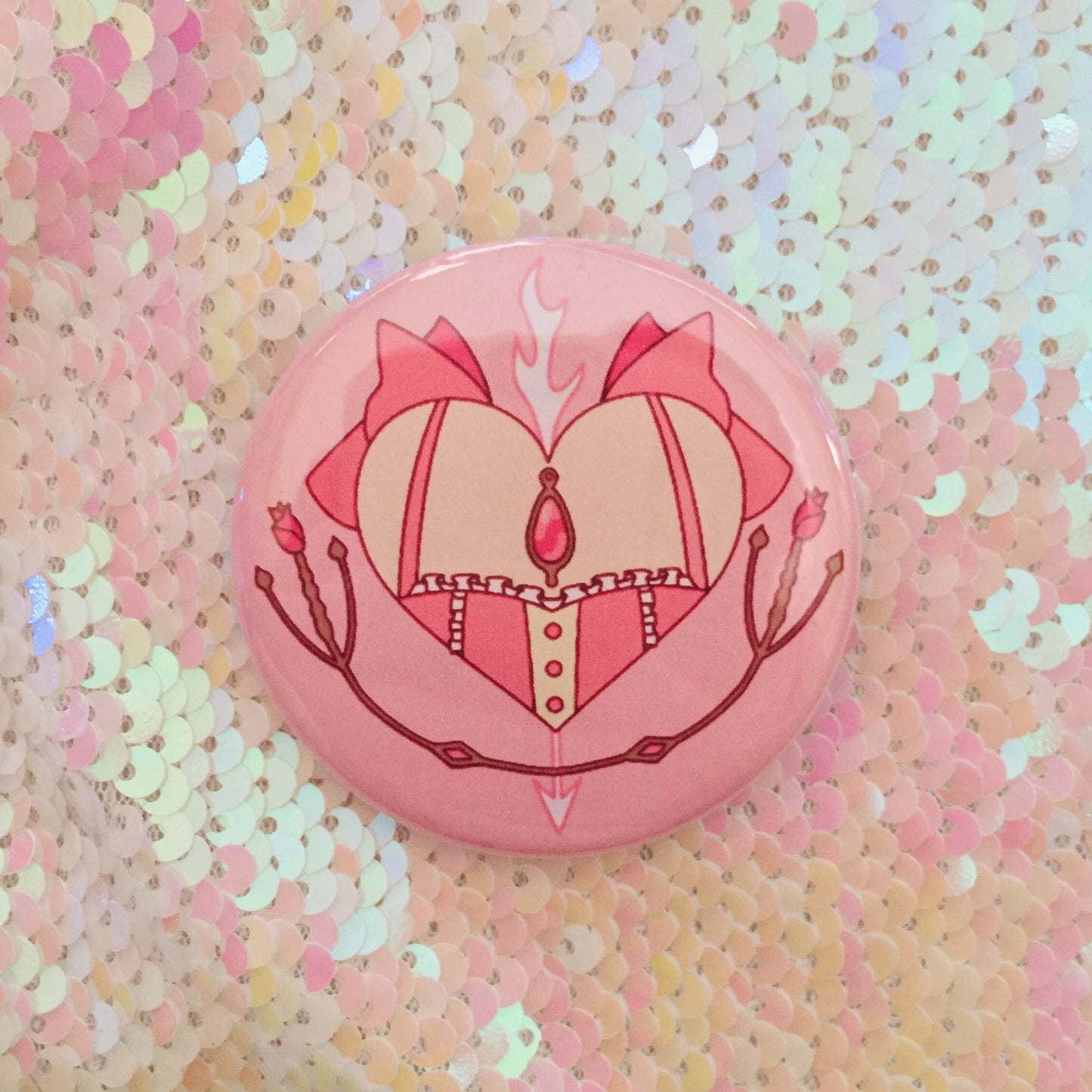 Madoka Heart Button - Large