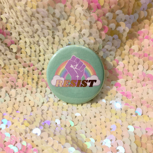 Resist Pastel Kawaii Button