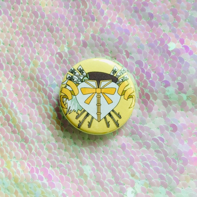 Mami Tomoe Heart Button - Regular Size