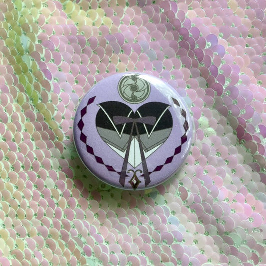 Homura Akemi Heart Button - Regular Size