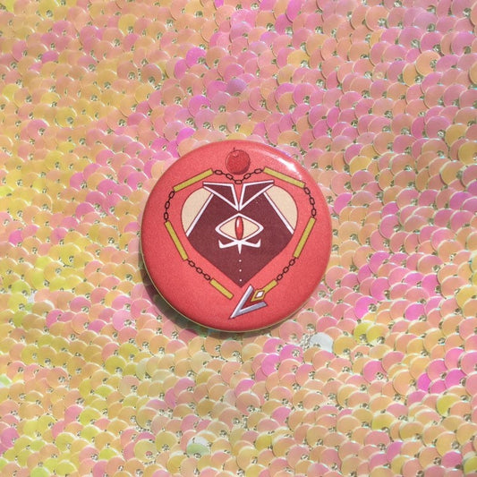 Kyoko Sakura Heart Button - Regular Size