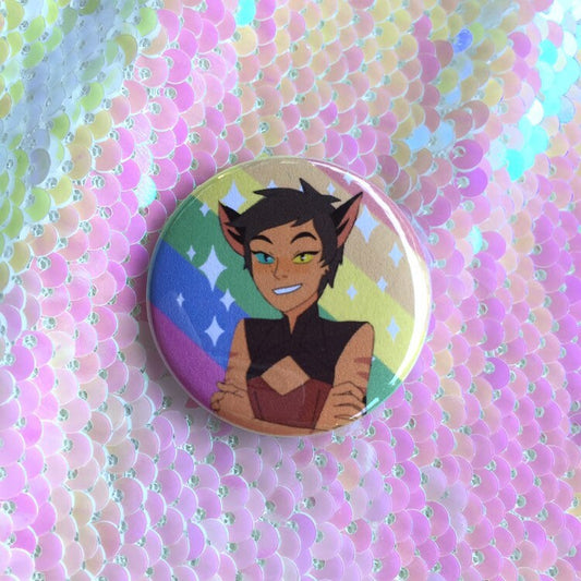 Catra She-Ra Gay Pride Button