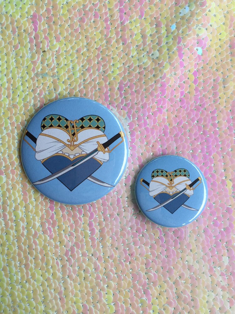 Sayaka Miki Heart Button - Large