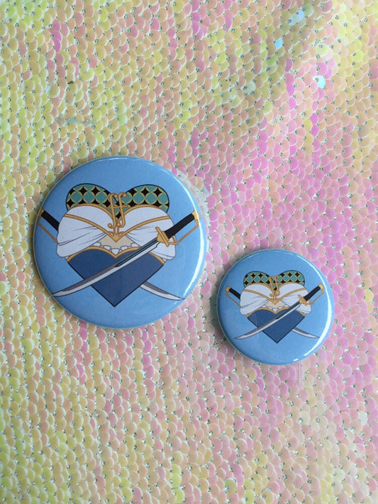 Sayaka Miki Heart Button - Large