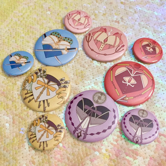 Madoka Heart Buttons COMPLETE SET