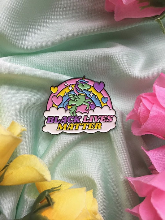 Black Lives Matter Pastel Kawaii Enamel Pin