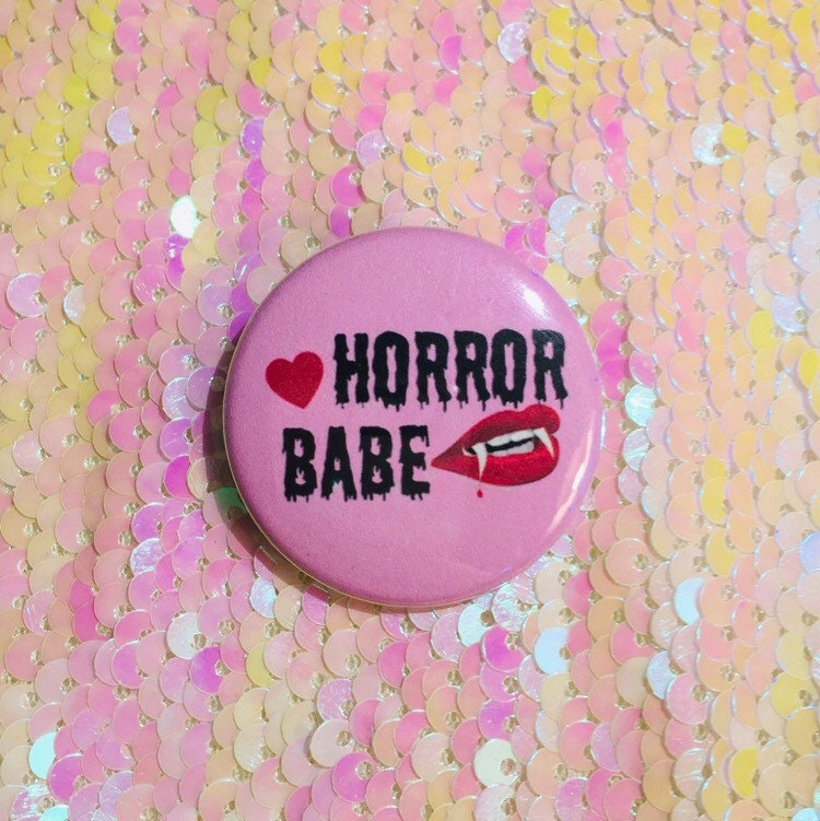 Horror Babe Button