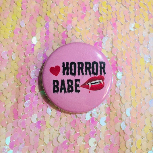 Horror Babe Button