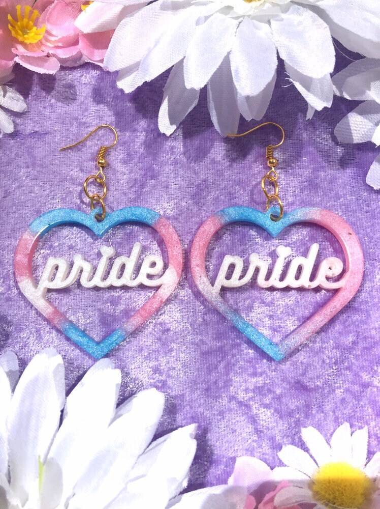 Pride Heart Earrings