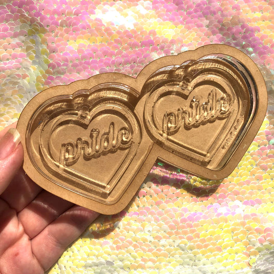 Pride Heart Earrings Silicone Mold