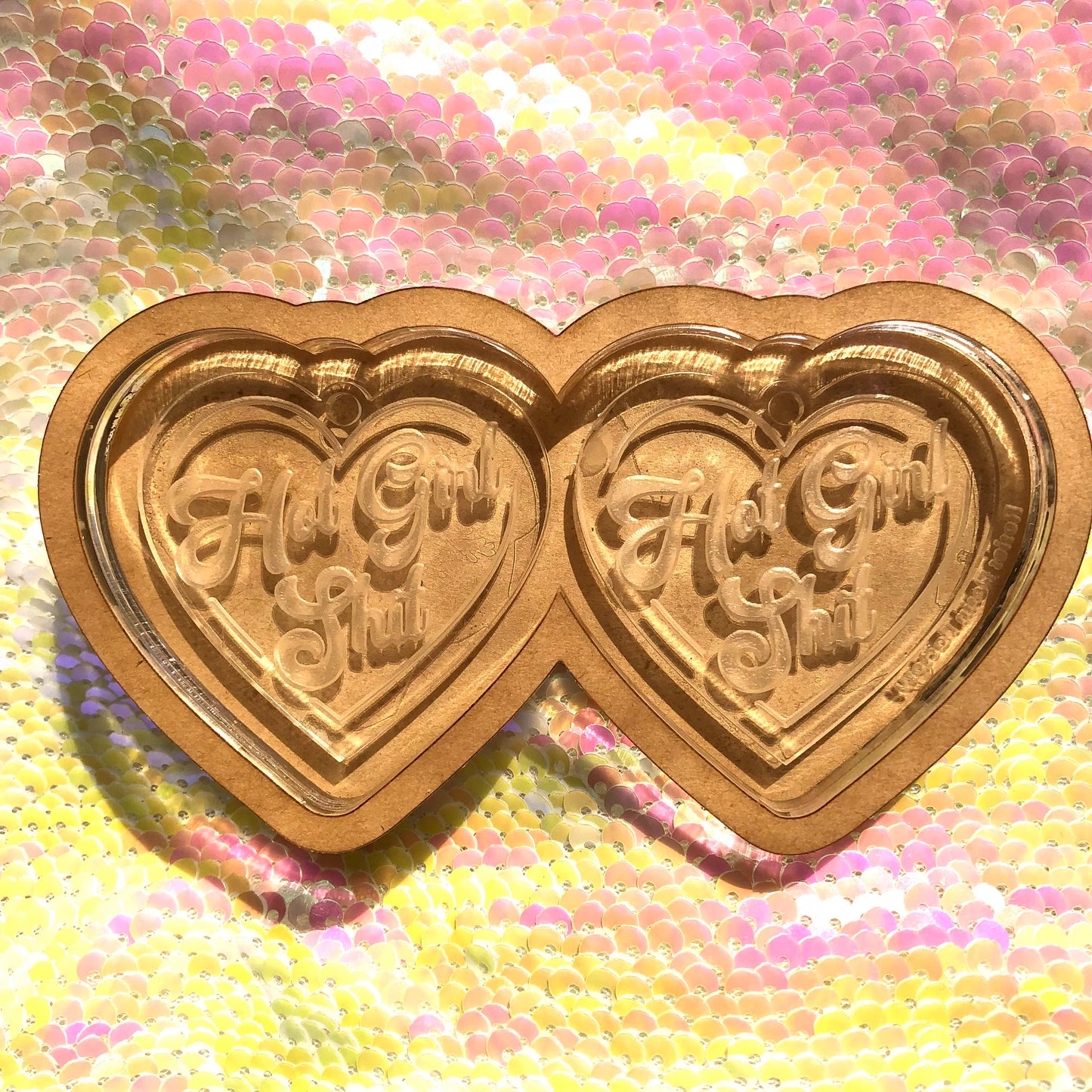 Hot Girl Shit Earrings Silicone Mold for Resin