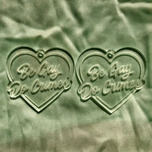Be Gay Do Crimes Earrings Silicone Mold