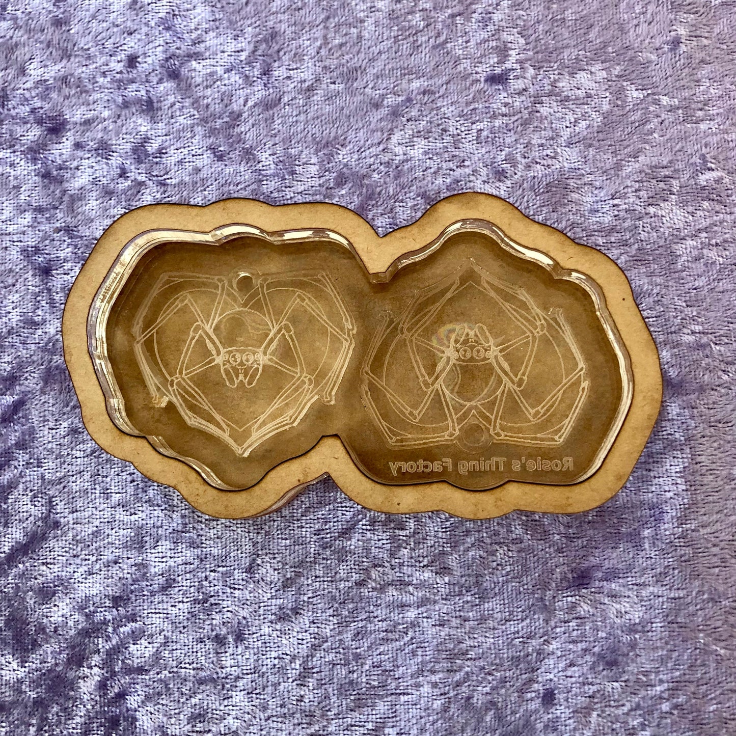 Spider Heart Earrings Silicone Mold