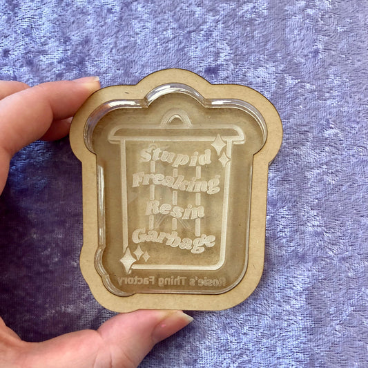 Stupid Freaking Resin Garbage Grippy Silicone Mold