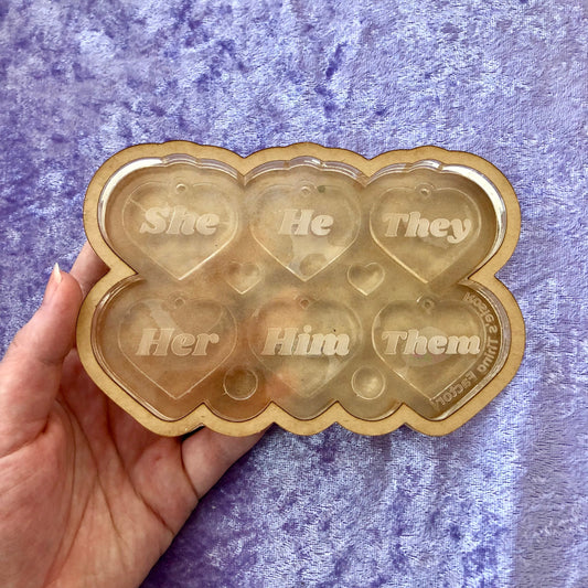 Pronoun Mix & Match Palette Silicone Mold