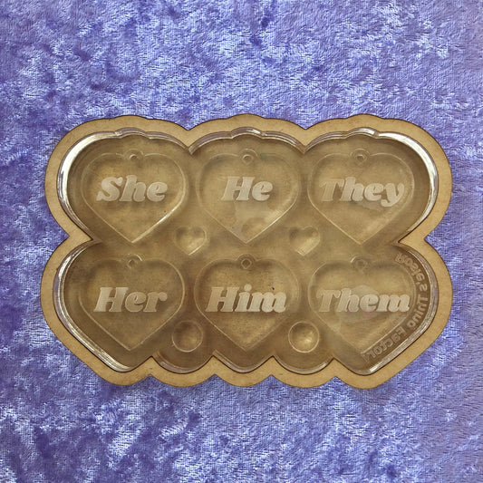 Pronoun Mix & Match Palette Silicone Mold