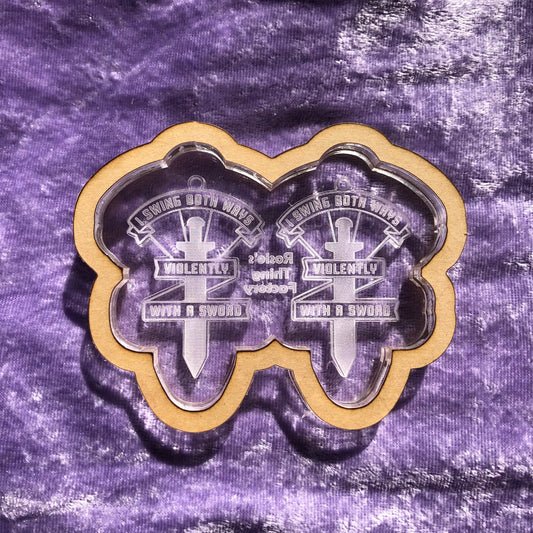 Swing Both Ways Earrings Silicone Mold for Resin