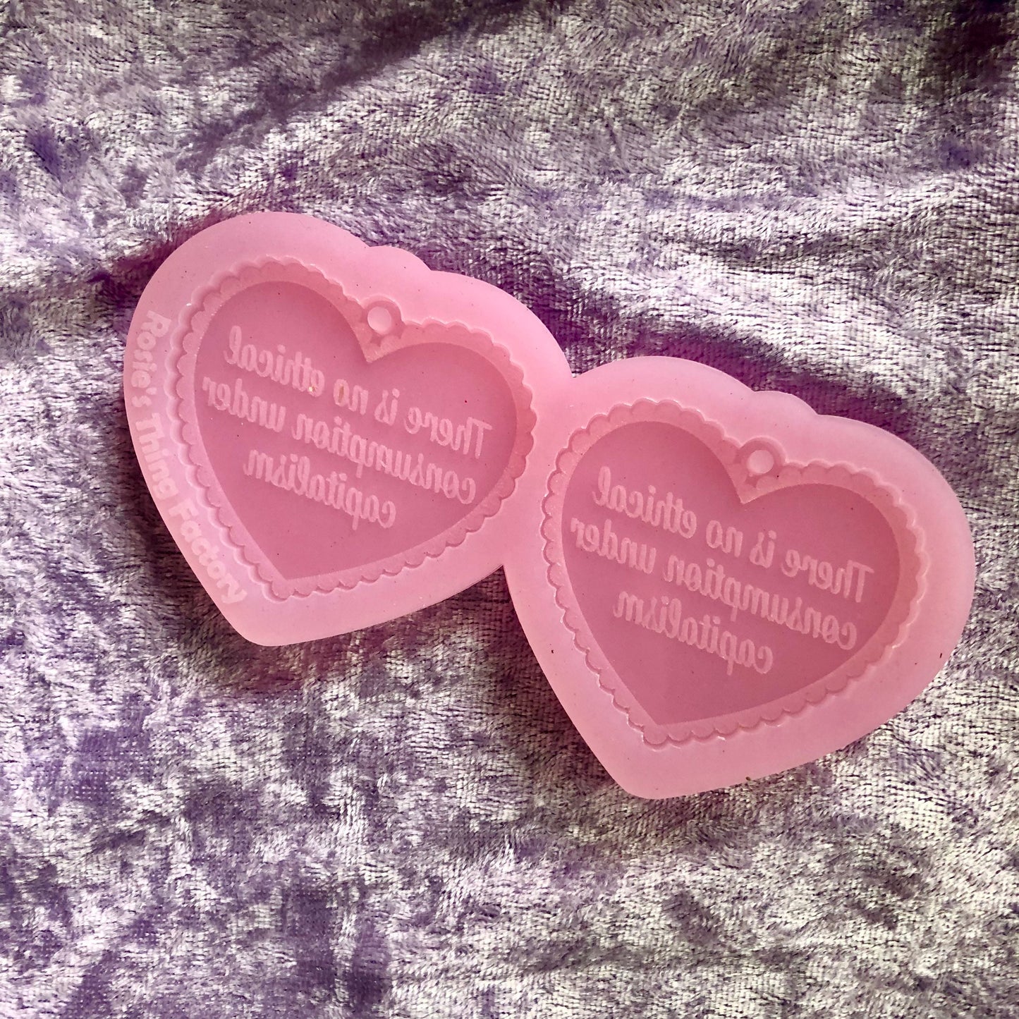No Ethical Consumption Under Capitalism Earrings Silicone Mold