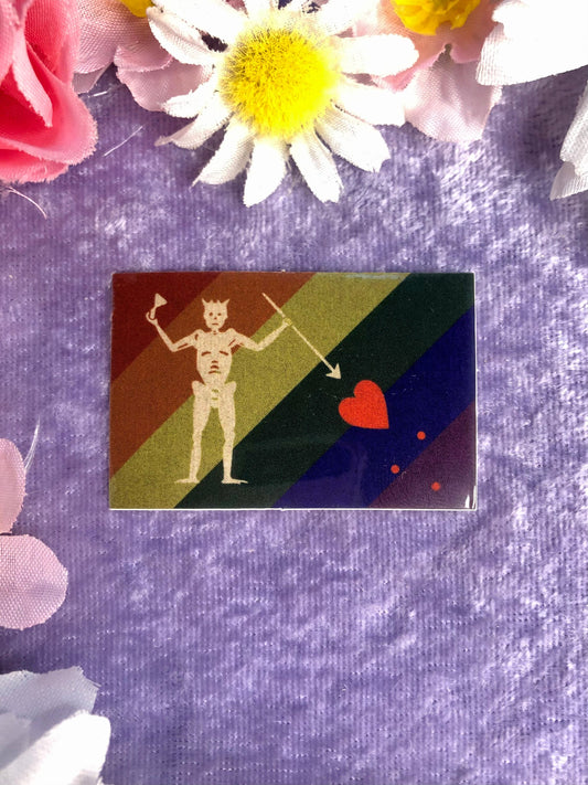 Blackbeard Pride Flag Vinyl Sticker