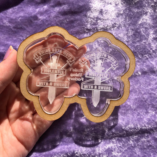 Swing Both Ways Earrings Silicone Mold for Resin