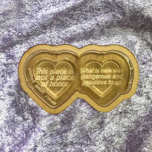 Long Term Nuclear Waste Warning Earrings Silicone Mold