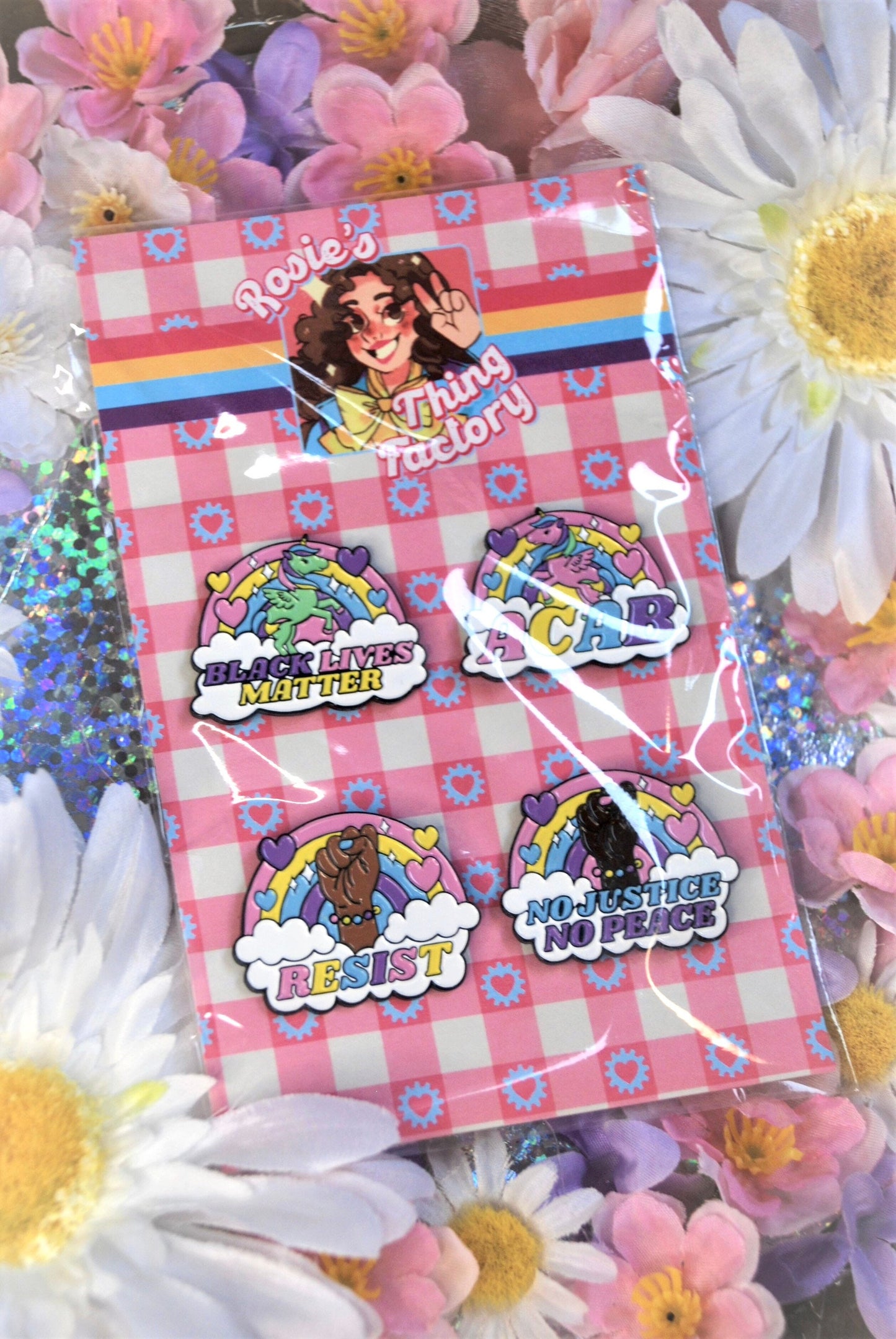 Kawaii Social Justice Enamel Pin Gift Pack